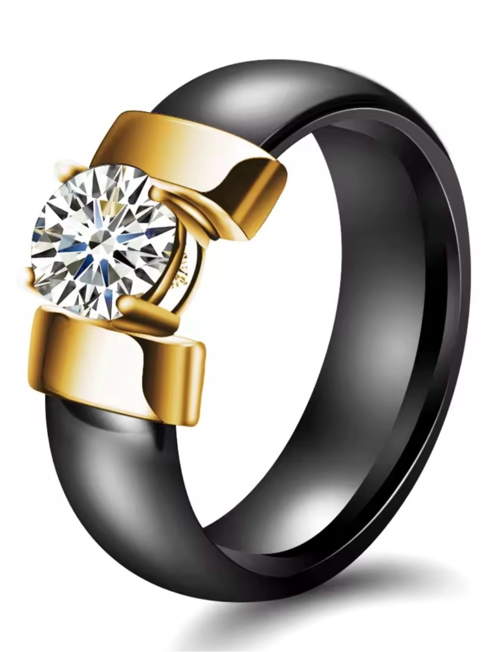 Ring Size 8 Ceramic CZ women’s